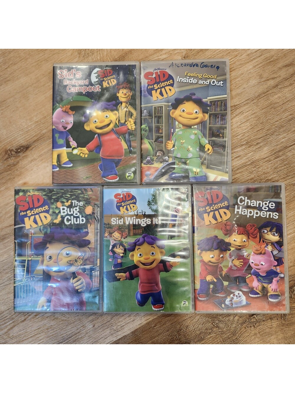 Sid the Science Kid 5 DVD Lot PBS Educational Bugs Change Campout Wings Feeling